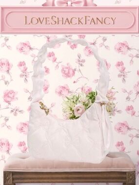 LoveShackFancy x Target Yoobi Shoulder Bag Ballet Bloom NWT